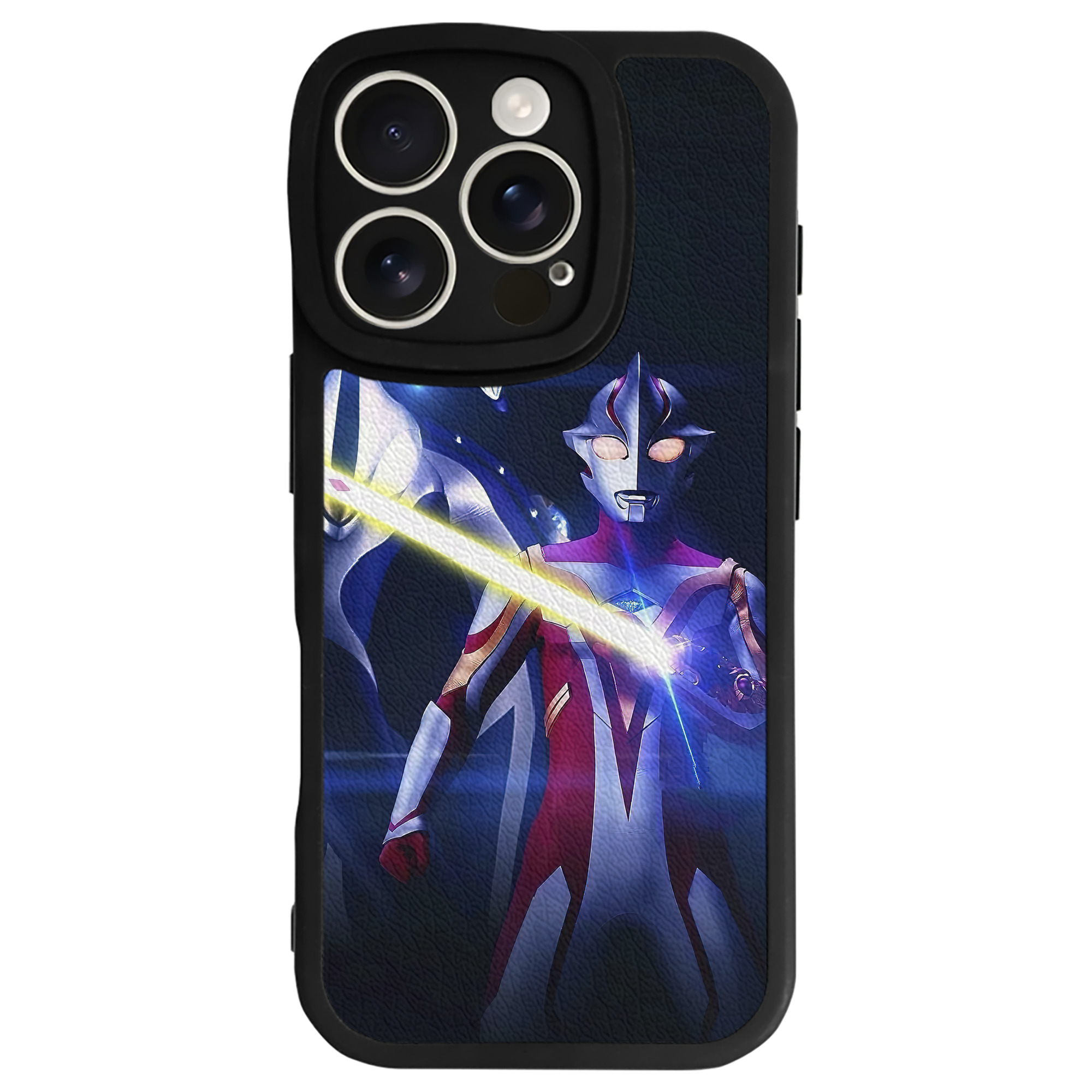 （画像用） ウルトラマン Ultraman 【iPhone 16シリーズ対応】シリコンスマホケース（レザー調） 材質：シリコン